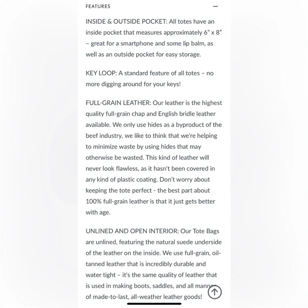 NWT Portland Leather Goods (PLG) Medium Storm Blue Grey Zippered Tote Tan Handle - Picture 7 of 11